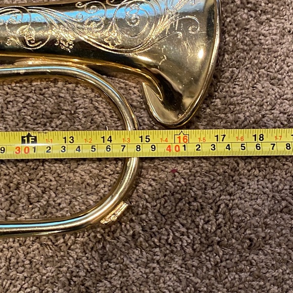 Gently used, wall decor plastic flugelhorn and saxophone. - Picture 7 of 8